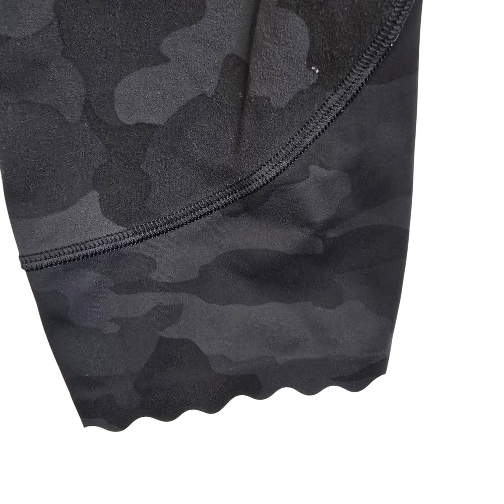 Lululemon Align Scalloped Hem 21 High Rise Leggings Camo Deep Coal Multi Size 10 - Picture 3 of 11